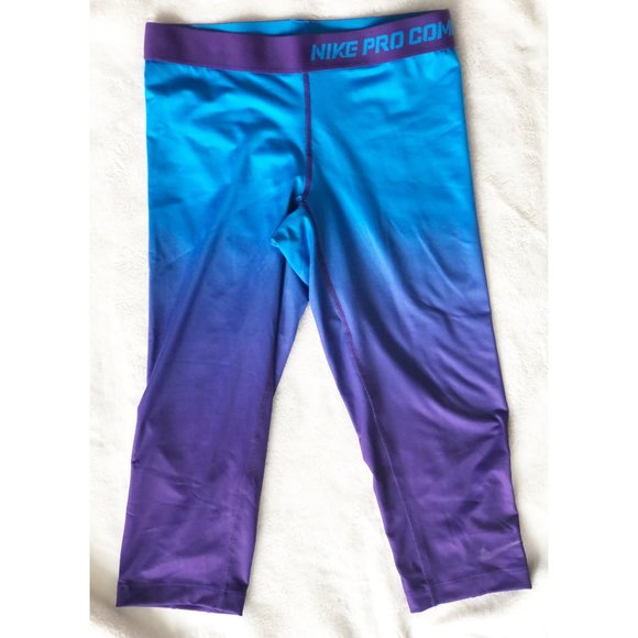 Nike Pro Compression Dry-Fit Ombre Capri Leggings - Picture 5 of 11